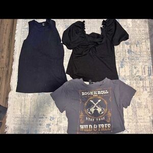 Womens Graphic and Solid Color T-Shirts lot